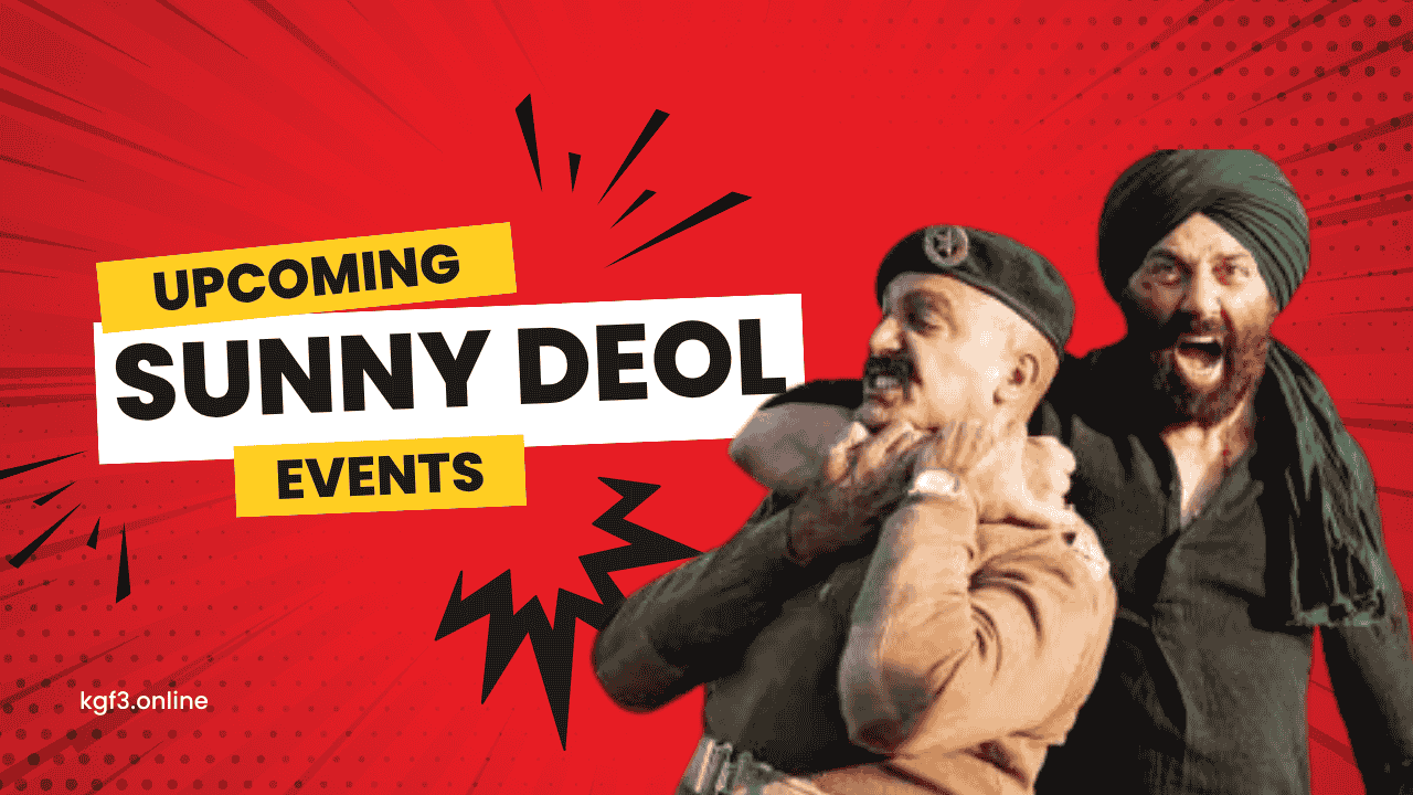 Sunny Deol Upcoming Events: 6 धमाकेदार प्लेटफॉर्म जहाँ आपके देव बचाने वाला भाई फिर से चमकेगा।